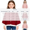 thumbnail image 3 of Prendas de abrigo y chaquetas informales sin capucha de manga larga Prendas de abrigo para niñas con forro polar Talla mediana a grande Chaqueta cortavientos para niños Chaqueta polar lateral Parte su, 3 of 9