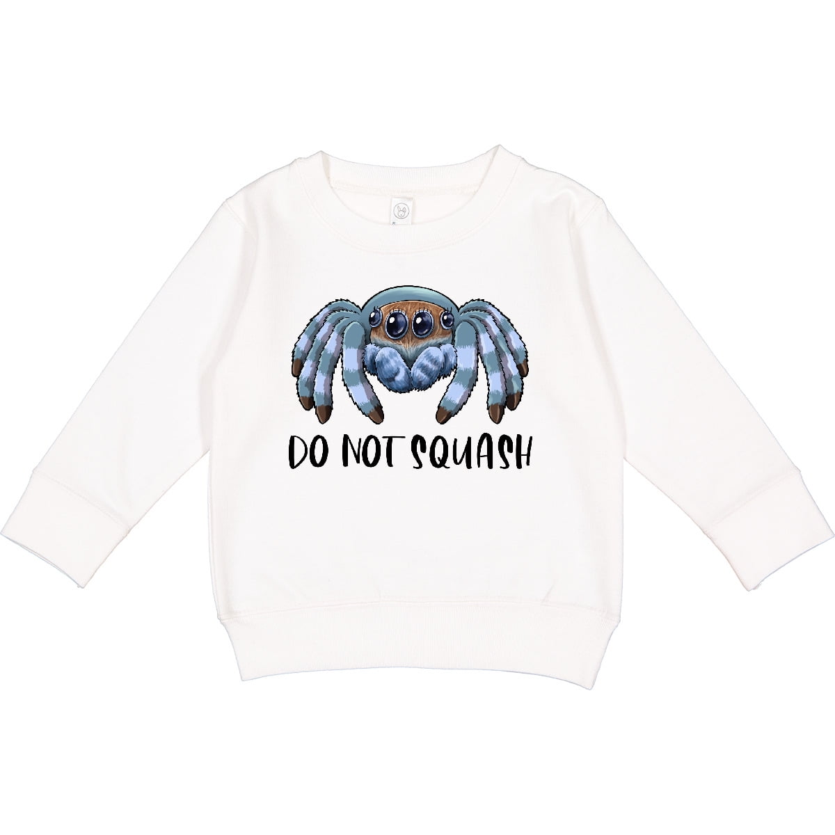 Inktastic Do Not Squash Cute Jumping Spider Toddler Sweatshirt