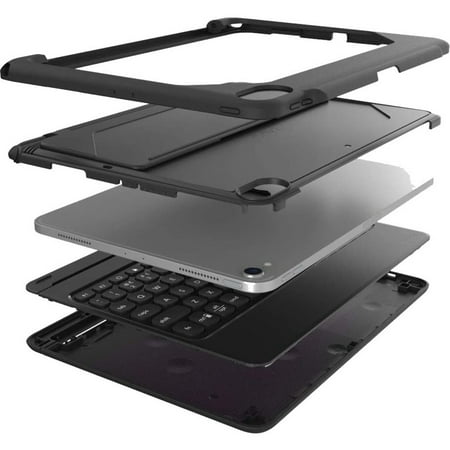 ZAGG - Rugged Book Go Keyboard Folio Case for Apple® iPad® Pro 11" (1st Generation 2018 and 2nd Generation 2020) - Black