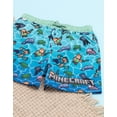 thumbnail image 4 of Minecraft Boys Blue Swim Shorts, 4 of 4