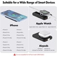 thumbnail image 2 of Entronix Magnetic Power Bank, 10000 mAh Portable Charger Compatible with Wireless and USB-C Wired Charging, Black, 2 of 7