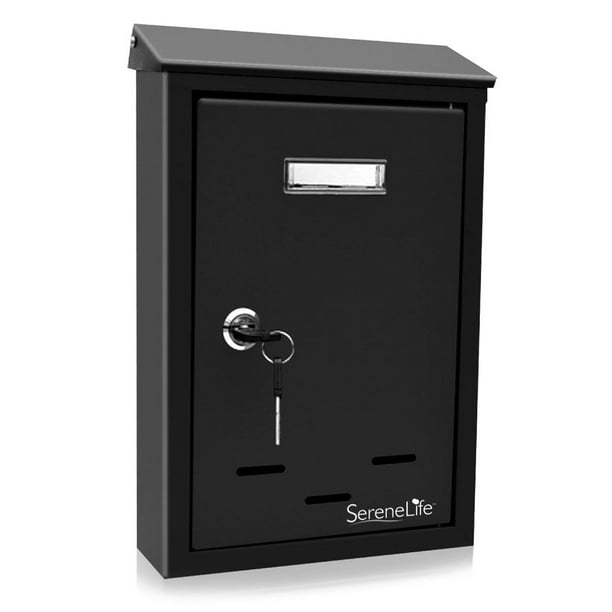 SereneLife SLMAB24 Indoor/Outdoor Wall Mount Locking Mailbox