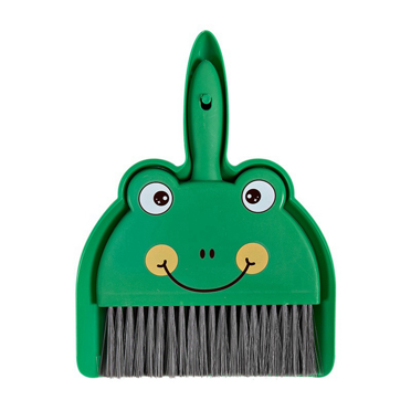Mini Balai et Pelle pour Enfants, Ensemble de Nettoyage Mignon avec Dessin Animé, Jouets de Jeu de Simulation pour Tout-Petits, Frog