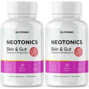 Neotonics Skin & Gut - Official - Neotonics Advanced Formula Skincare Supplement Reviews Neo tonics Capsules Skin and Gut Health, 2 Pack