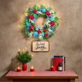 thumbnail image 6 of ZLBDYG Patriotic Holiday Wreath for Front Door - 15.7Inch Red White Blue Artificial Floral Decor | Rustic Memorial Day, 4th of July, Veterans Day Centerpiece | Indoor/Outdoor Porch & Wall Hanging, 6 of 7