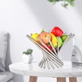 thumbnail image 3 of Elegant Stainless Steel Fruit Bowl, Rotation Design For Kitchen Countertops, Aesthetic Fruit Basket, 3 of 8