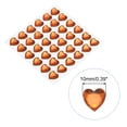 thumbnail image 2 of Uxcell 144 Pcs Heart Rhinestone 10mm Self Adhesive Gems Stickers Jewelry Stickers for Arts & Crafts, DIY Orange, 2 of 6