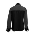 thumbnail image 6 of XIAONU Women's Sheer Mesh Long Sleeve Blouse Loose Fit Collared Button Down Top Elegant Chic Office Party Wear, 6 of 7