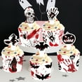 thumbnail image 3 of comerut 6 Sets Cupcake Toppers Insert And Paper Cups Halloween Theme Printing Cupcake Picks Create Atmosphere Food Grade Halloween Party Cake Decorations Supplies, 3 of 8
