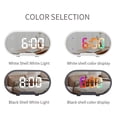 thumbnail image 3 of Mistaha LED Display Mirror Alarm Clock with 12/24H Switch, Dual Alarms, Snooze Function, Dimmable, Adjustable Volume, Digital Clock, Desktop Smart Electronic Clock, Student Wake-Up Tool, Bedside, 3 of 6