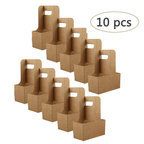 Posavasos de papel Kraft desechables para café té de la leche embalaje para llevar posavasos portátil 10 Uds/vendido ANGGREK Otros