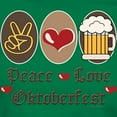 thumbnail image 3 of CafePress - Peace Love Oktoberfest Women's Dark T Shirt - Women's Traditional Fit Dark T-Shirt, 3 of 4