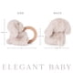 thumbnail image 5 of Rattle Toy, elegante cachorro de peluche de lujo para bebés con anillo de madera, 5 of 6