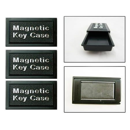 3 Magnetic Key Case Holder Sticks To Car Hide A Spare Key Storage Safe (Best Place To Hide Spare Car Key)