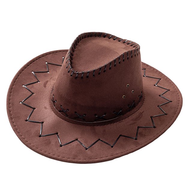 SAYOO Sombrero de vaquero de estilo occidental para mujeres y hombres SAYOO moda