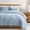 Baby Blue-King, variant on Dark Grey Twin Quilt Bedding Set 2-Piece All Season Bed Cover
