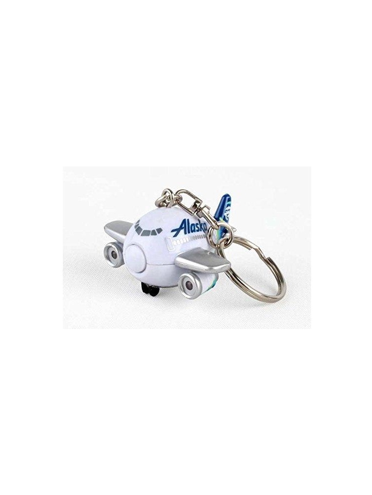 Airplane Keychains W/Light & Sound Alaska Airline Keychain W/Light