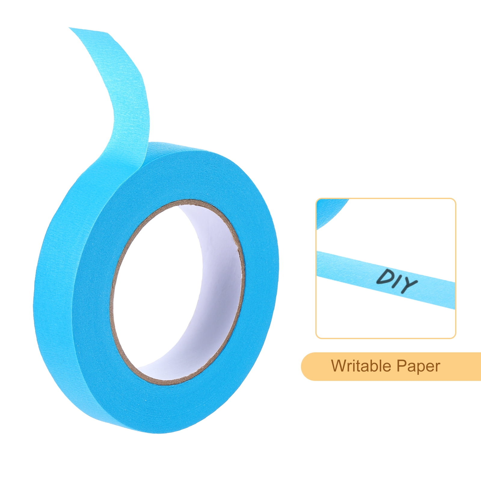 Masking Tape Light Blue Painters Tape Paper Tape [for Crafts DIY Walls Painting Decoration]- 1 Inch x 60 Yards/48 Rolls