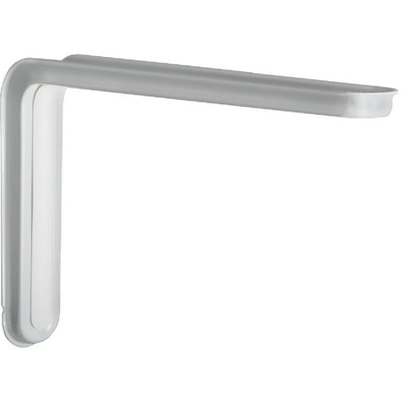 

1PK Knape & Vogt Slim-Line 12 In. D. x 7.75 In. H. White Steel L Bracket