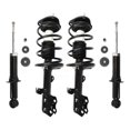 thumbnail image 1 of Transit Auto Front Rear Complete Suspension Shocks Strut and Coil Spring Mount Assemblies Kit for Car Toyota Corolla Matrix Pontiac Vibe - Left Right Side (Driver Passenger) K78M-100338, 1 of 2