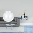 thumbnail image 2 of Acuario de escritorio,Pecera pequeña transparente,pecera,jarrón,mesa,Estatua de ciervo alce,Figuras de alce y ciervo,decoración del hogar,estatuas de resina,Estatua de escultura decorativa, 2 of 8