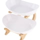 thumbnail image 3 of Elegante organizador de estantes para platos de frutas, postres, aperitivos y pasteles. 2 niveles blanco, 3 of 8