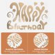 thumbnail image 4 of Birthday Balloon Stickers Creative Birthday Party Decoration Plastic Golden for Home 5Set, 4 of 5