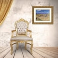 thumbnail image 3 of van Gogh, Vincent 14x12 Gold Ornate Wood Framed with Double Matting Museum Art Print Titled - Wheat Stacks with Reaper, 3 of 4