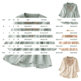 thumbnail image 3 of BODOAO Women Linen Embroidered Top Vacation Shirts Quick Dry Flowy Shirts Peasant Blouses Loungewear Summer Half Sleeve Soft Breathable Boho Tops Mexican Tunic Tops Fashion Outfits Beige 2Xl, 3 of 7