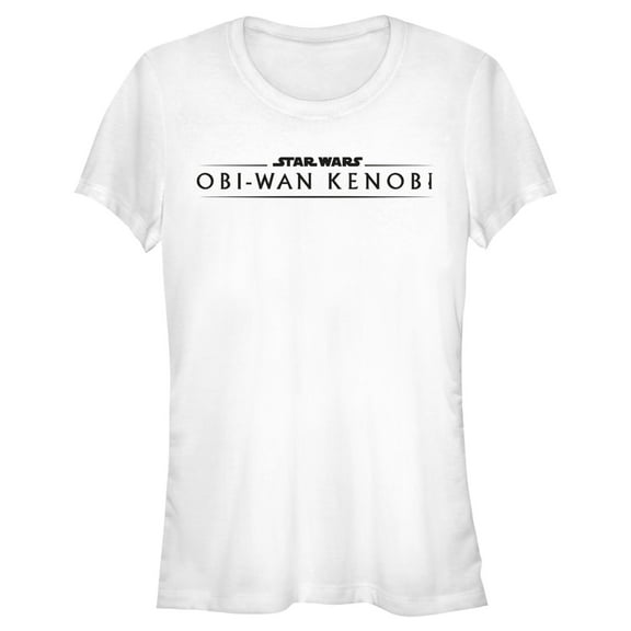 Junior's Star Wars: Obi-Wan Kenobi Original Series Logo Graphic Tee White 2X Large