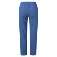 thumbnail image 5 of Women'S Casual Pants Wide Leg Yoga High Waisted Tie Knot Joggers L Loose Sweat With Pockets, 5 of 5
