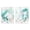 Aqua Splatter Diptych, variant on Stupell Industries Grey Faded Abstraction Abstract Painting Wrapped Canvas Art Print Wall Art, 16 x 20, Set of 2