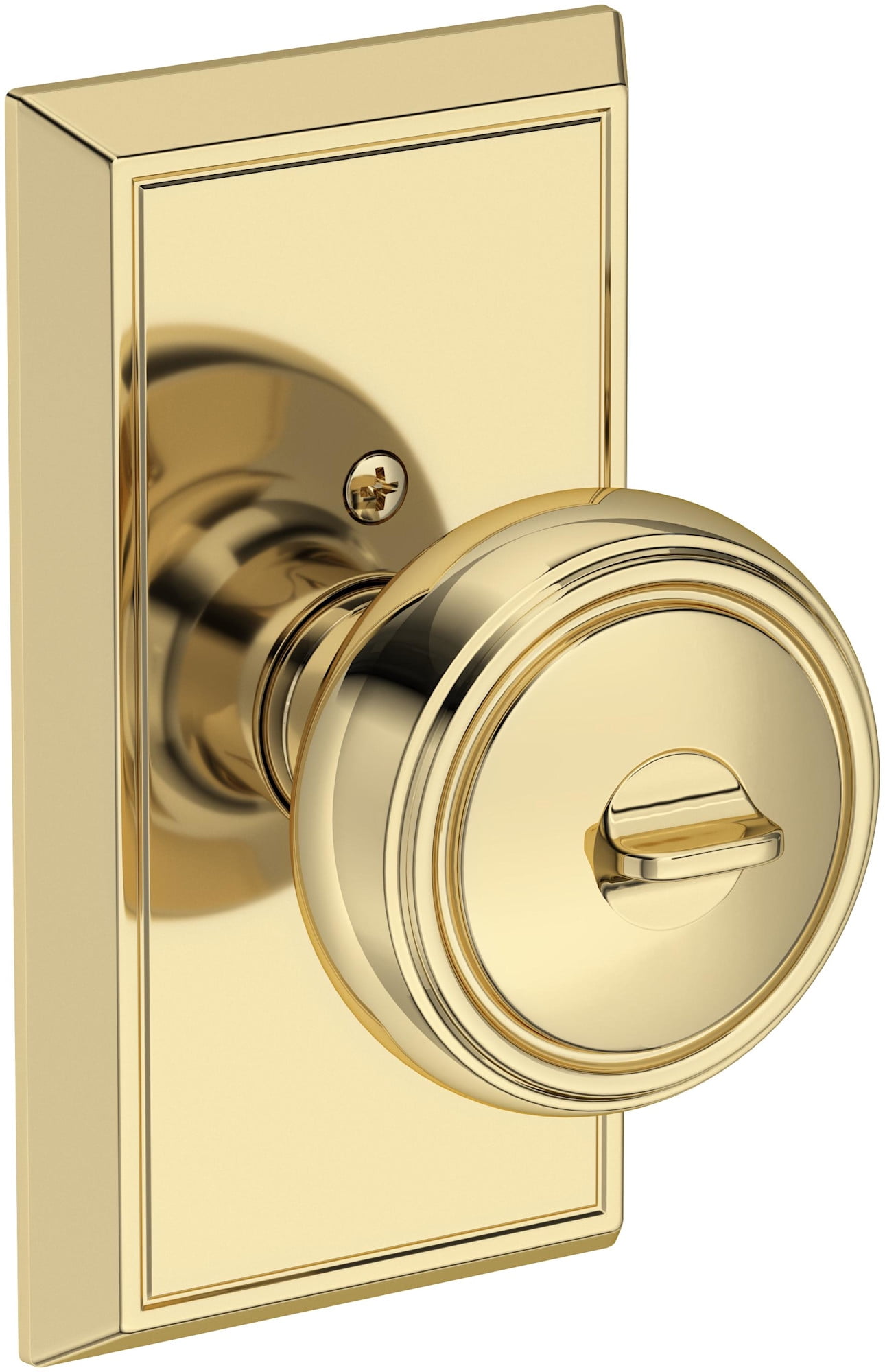 Baldwin ENBREHFR190SMC Bremerton Single Cylinder Keyed Entry Door Knob Set - Black