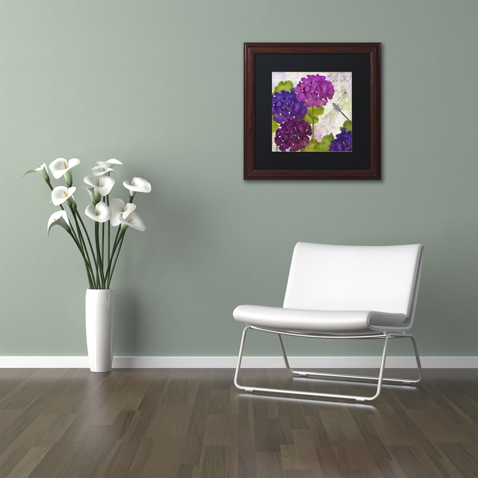 Trademark Fine Art "Gaia II" Canvas Art by Color Bakery, Black Matte, Wood Frame