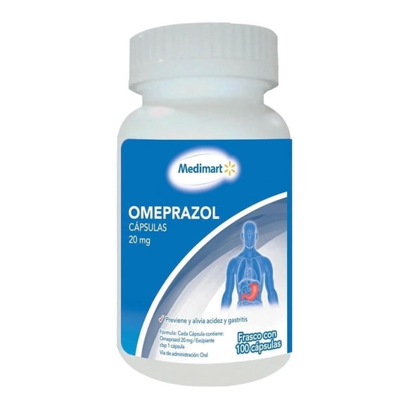 Antiácido Medimart Omeprazol 20 mg 100 cápsulas