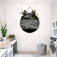 thumbnail image 5 of Farmhouse Bathroom Wall Decor - Rustic Framed Round Wooden Sign - Vintage Decoration for Toilet Washroom Restroom - 12 x 12 inch (Stand Up To Pee), 5 of 5