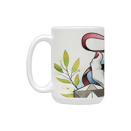 

Trippy Art Decor Mystical Psychic Lady Hand with Celestial Globe Magical Energy Vision Design Multi Ceramic Mug (15 OZ) (Made In USA)