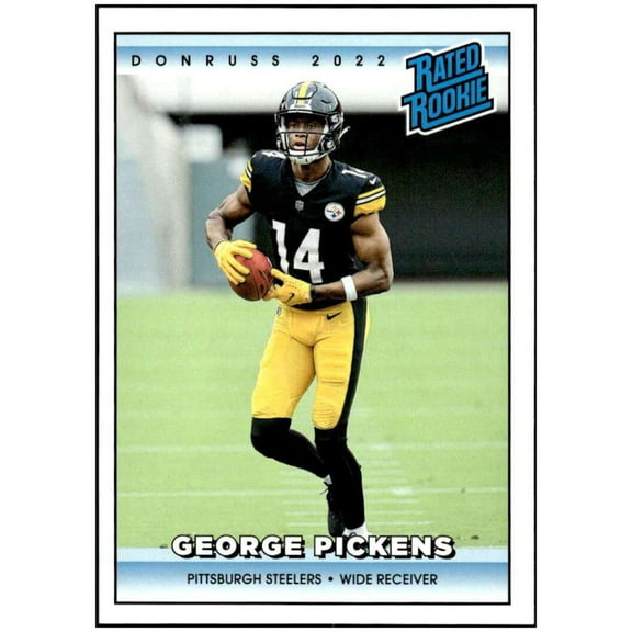 NFL 2022 Instant Donruss Rated Rookies Retro Football George Pickens 1 of 4094 Trading Card #18 (Panini)
