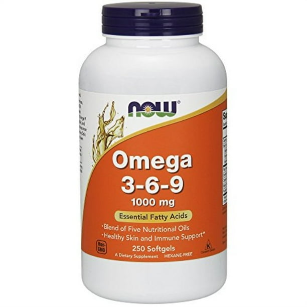 now supplements, omega 369 1000 mg with a blend of flax seed, evening