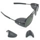 thumbnail image 3 of 3 pares de protectores laterales transparentes/negros de TPU para lentes, 3 of 8
