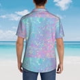 thumbnail image 6 of Daiia Fantasy Gradient Hawaiian Shirt for Men Gentle Cotton Regular Short Sleeve Casual-X-Large, 6 of 9