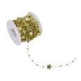thumbnail image 3 of yotijay 32.8ft Beaded Garland Strand Roll Bead Chain Bead Garland for Christmas Tree for Gold Star, 3 of 9