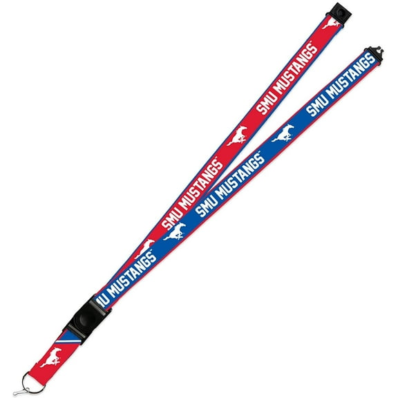 Southern Methodist Mustangs SMU Lanyard Keychain 2-sided Breakaway Clip University of