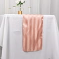 thumbnail image 5 of Efavormart 12"x108" Dusty Rose Satin Stripe Table Runner, Elegant Tablecloth Runner, 5 of 11