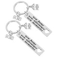 thumbnail image 3 of ColoMX 2pcs nuevo hogar regalos de inauguración patrón de corazón 2023 llaveros nuevos keyrings, 3 of 8