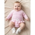 thumbnail image 6 of BemeyourBBs Toddler Baby Girl Swimsuit Newborn Infant Bathing Suit One-Piece Swimsuits Flower Striped Rash Guard Long Sleeve Zipper Swimwear Summer Beach Wear, 6 of 9