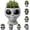 W2-A, variant on Fun Alien-Faced Planter Angry Smiling Shocked Winking Alien Expression Resin Head Pot Small Succulent Cactus Planter Indoor Outdoor Garden Novelty Decor Gift,A