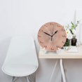 thumbnail image 3 of Reloj de pared con meses en lugar de números: relojes de pared silenciosos que no hacen tictac de 10 pulgadas, estilo rústico retro decorativo para sala de estar, cocina, hogar, baño y dormitorio, 3 of 7