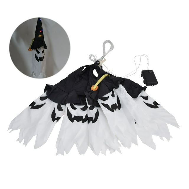 Guirnalda de luces de Halloween con pilas, luz colorida, sombrero de mago, luces colgantes para fiestas de interior, decoración de Halloween