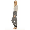 thumbnail image 2 of #FollowMe Womens Sleepwear Pant Set  Soft, Cozy Pajama Pants for Relaxing Evenings (Black / Cream, X-large), 2 of 3